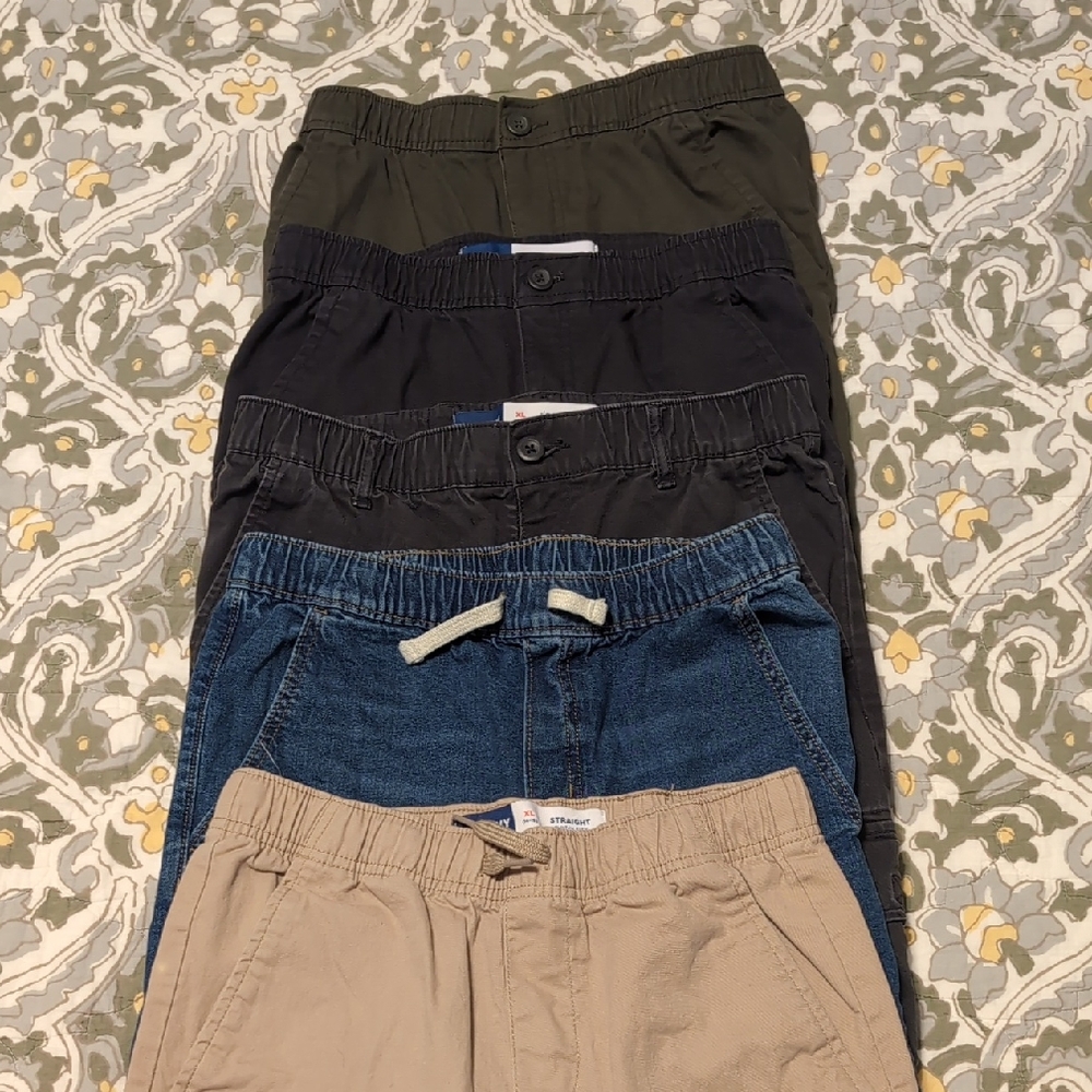 Kids/Boys Old Navy Lot Of 5 Pants, Size XL 14-16
